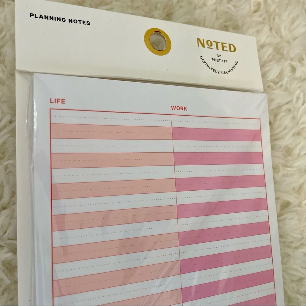 Noted by Post-it 4.9x7.7‎ Work/Life Planning Sticky Notes - 100ct
